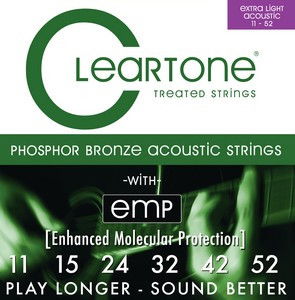 CLEARTONE CL7411  MUTA DI CORDE PER CHITARRA ACUSTICA 11-52  CL-7411