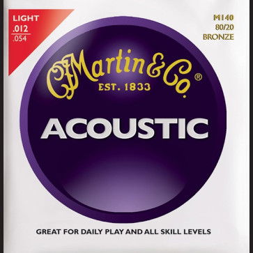 MARTIN  M140 LIGHT 012/054 BRONZE MUTA DI CORDE PER CHITARRA ACUSTICA M-140