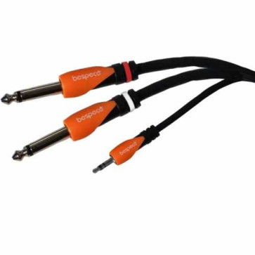 BESPECO SILOS SLYMSJ300 CAVO PROFESSIONALE 2 JACK MONO - JACK STEREO 3,5  3 MT SLY-MSJ-300