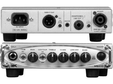 GALLIEN KRUEGER MB200 TESTATA DIGITALE PER BASSO ULTRA LEGGERA 200W 0,9KG