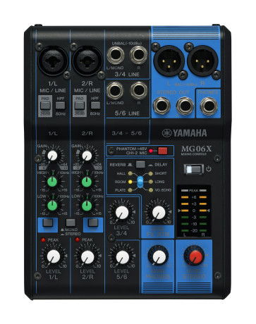 YAMAHA MG06X MIXER 6 CANALI CON EFFETTI MG-06-X