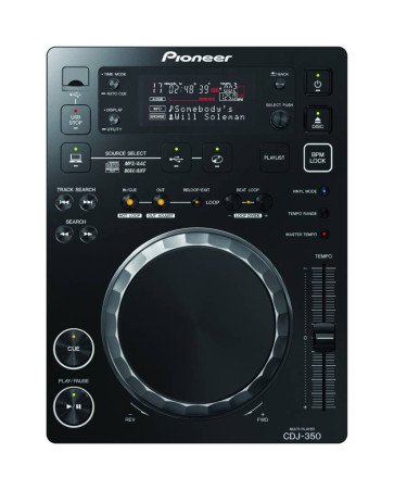 PIONEER CDJ-350 BLACK USB LETTORE CD PER DJ PLAYER MULTIMEDIALE CON SUPPORTO REKORDBOX NERO CDJ350