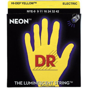 DR NEGOYP-09 NOE 09-42 YELLOW NEON CORDE PER CHITARRA ELETTRICA FLUORESCENTI NEGOYP09