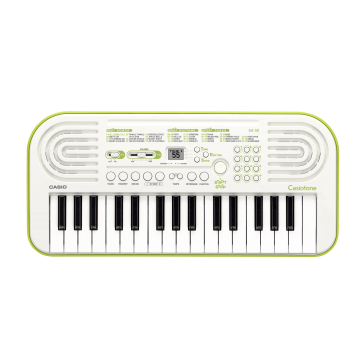 CASIO SA50 TASTIERA 32 TASTI MINI WHITE/GREEN-LIME SA-50