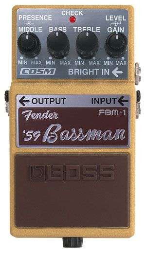 Boss FBM1 Fender Compact Pedal  "Bassman" Effetto a Pedale per chitarra