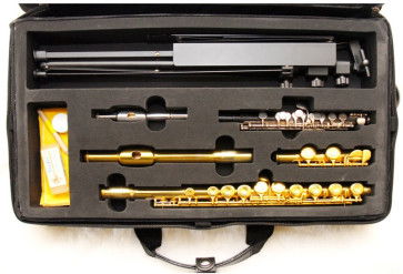 MYFLUTEBAGS MY FLUTE B ASTUCCIO ARTIGIANALE BORSA PORTA PER FLAUTO - OTTAVINO - LEGGIO E SPARTITI