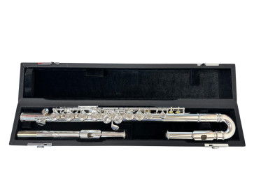SG SIMONE GINANNESCHI JUNIOR FLUTE FLAUTO TRAVERSO PER BAMBINI CON TESTATA CURVA SENZA TROMBINO