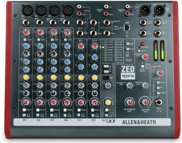 ALLEN & HEATH ZED-10-FX MIXER 10 CANALI CON EFFETTI ZED10FX