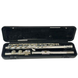 YAMAHA YFL-212 FLAUTO TRAVERSO DA STUDIO ARGENTATO CON MI SNODATO YFL212 OCCASIONE USATO IN GARANZIA 12 MESI 