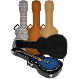 ROCKBAG RC 10611 B/SB CASE CUSTODIA NERA RIGIDA SAGOMATA CHITARRA ACUSTICA DREADNOUGHT 12 CORDE 