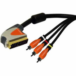 BESPECO SILOS SLSR300 CAVO PROFESSIONALE SCART 21 POLI 3 RCA 3 MT SL-SR-300