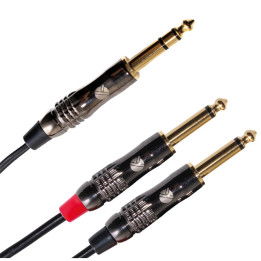 QUIKLOK ITST/JS2JM-3 CAVO JACK STEREO MASCHIO  6,3 TRS/2 JACK 6,3 MONO  LUNGHEZZA 3 MT