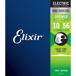ELIXIR 19057 OPTIWEB ELECTRIC NICKEL PLATED STEEL LIGHT  MUTA CORDE PER CHITARRA ELETTRICA 010/056