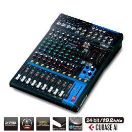 YAMAHA MG12XU MIXER DA LIVE 12 CON EFFETTI CANALI USB MG-12-XU