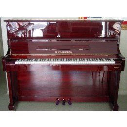 WILLERMANN 123 PIANO PIANOFORTE ACUSTICO VERTICALE MARTELLIERA TEDESCA MOGANO LUCIDO