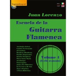 JUAN LORENZO ESCUELA DE LA GUITARRA FLAMENCA  VOL 4 LIBRO PER CHITARRA FLAMENCO LIVELLO AVANZATO