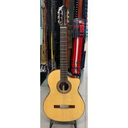 MARTINEZ MFG-RS-CE CHITARRA CLASSICA FLAMENCA ELETTRIFICATA SPALLA MANCANTE CON CUSTODIA