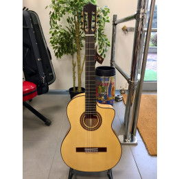 MARTINEZ MFG-AS-CE CHITARRA CLASSICA FLAMENCA ELETTRIFICATA SPALLA MANCANTE 