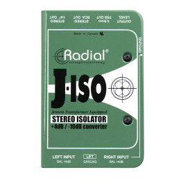 RADIAL J-ISO BOX CONVERTITORE DI SEGNALE STEREO PASSIVA ( +4 DB A - 10 DB ) 
