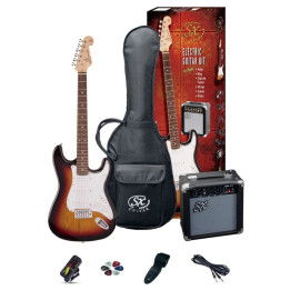 SX SE-1-SK-34-3TS KIT PACK CHITARRA ELETTRICA TELECASTER CON ACCESSORI SUNBURST STV264