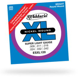 D'ADDARIO ESXL120 09/42 MUTA DI CORDE PER CHITARRA ELETTRICA ESXL-120