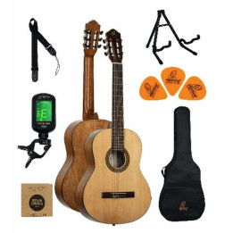 ORTEGA RPPC34 KIT PACK CHITARRA CLASSICA 3/4 CON BORSA E ACCESSORI RPPC-34
