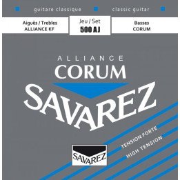 SAVAREZ 500AJ/AR ALLIANCE CORUM MUTA CORDE CHITARRA CLASSICA TENSIONE FORTE/NORMALE 500-AJ/500-AR