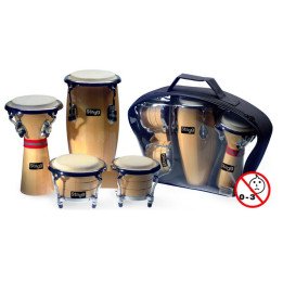 STAGG BCD-N-SET MINI PERCUSSIONI CON BORSA DA TRASPORTO Mini Latin & African Percussion Package, including
