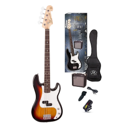 SX KIT SB2-SK-3TS TONE SUNBURST PACK KIT COMPLETO PER BASSO ELETTRICO PRECISION STYLE